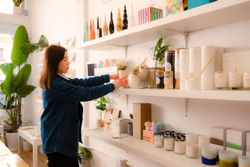 A retailer refreshes their store display